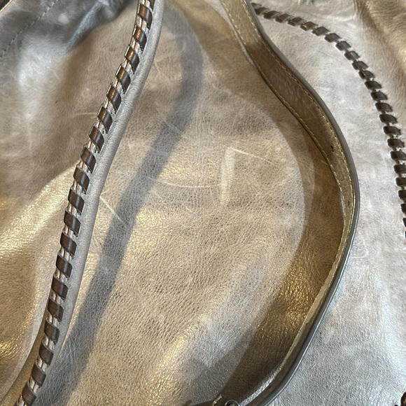 Frye shoulder bag with cross body strap grey excellent used condition - Picture 4 of 12